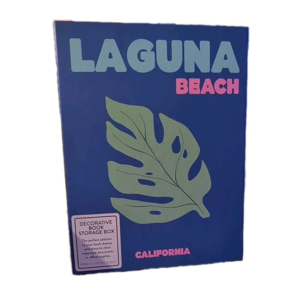 Laguna Beach California Decorative Book Storage Box